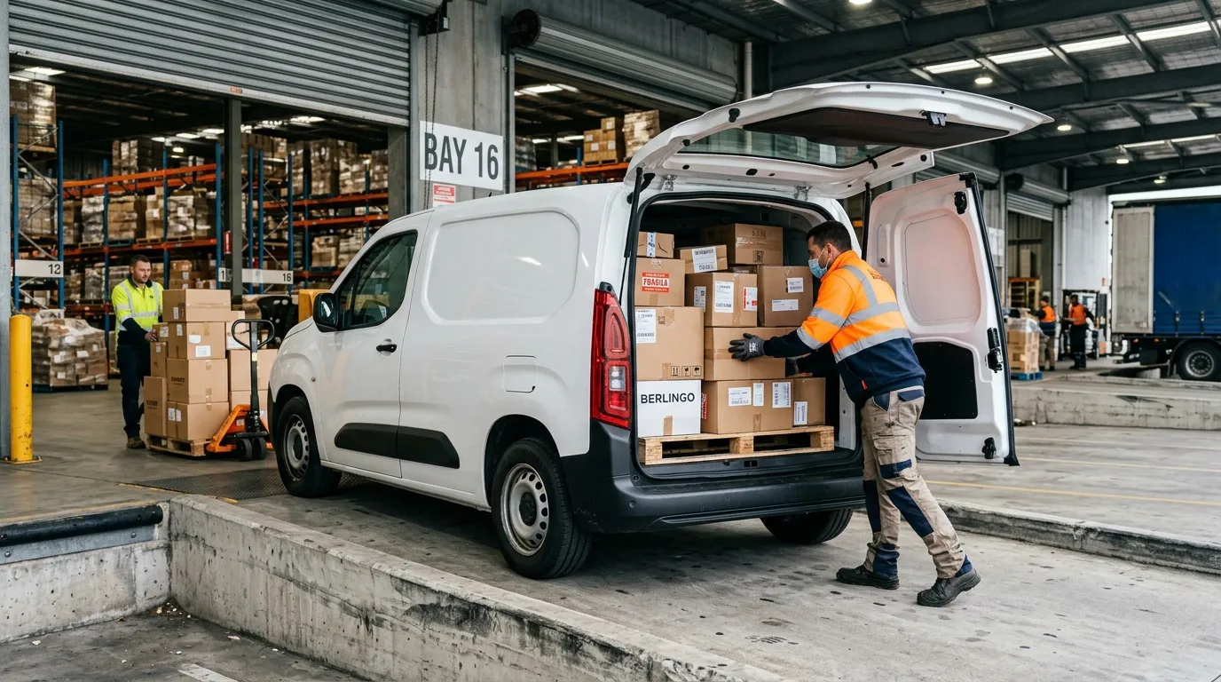 Citroën Berlingo Van III generacji załadowany