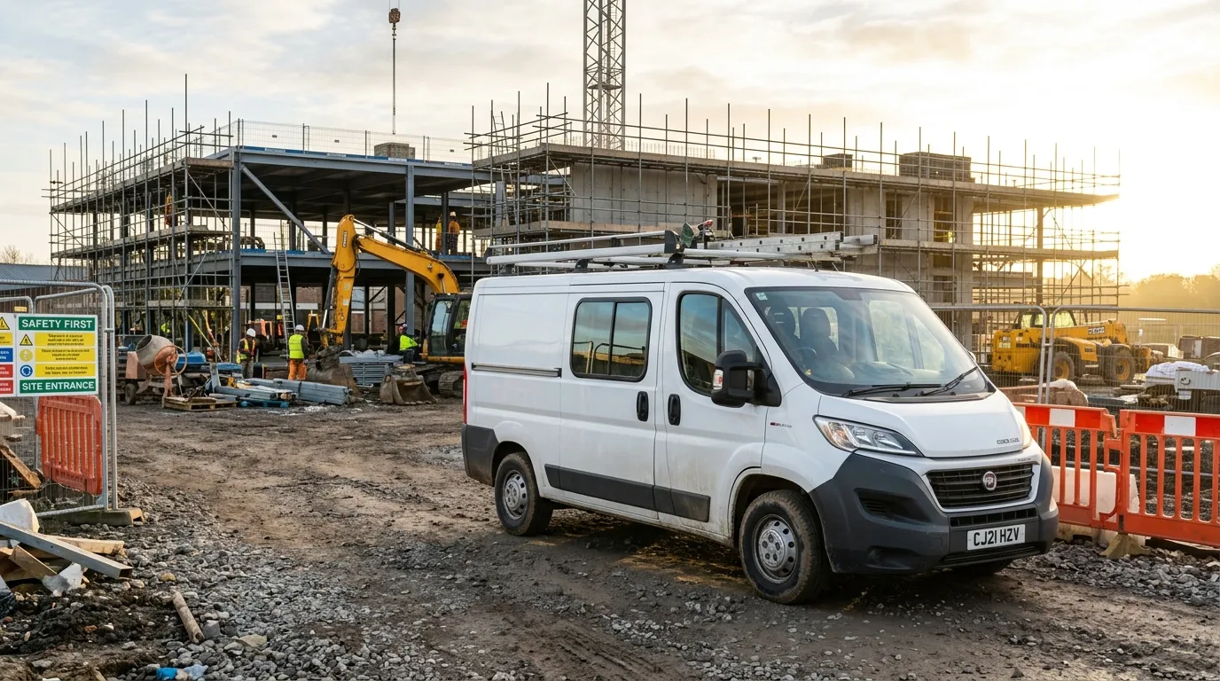 Fiat Ducato brygadówka z podwójną kabiną – widok z boku