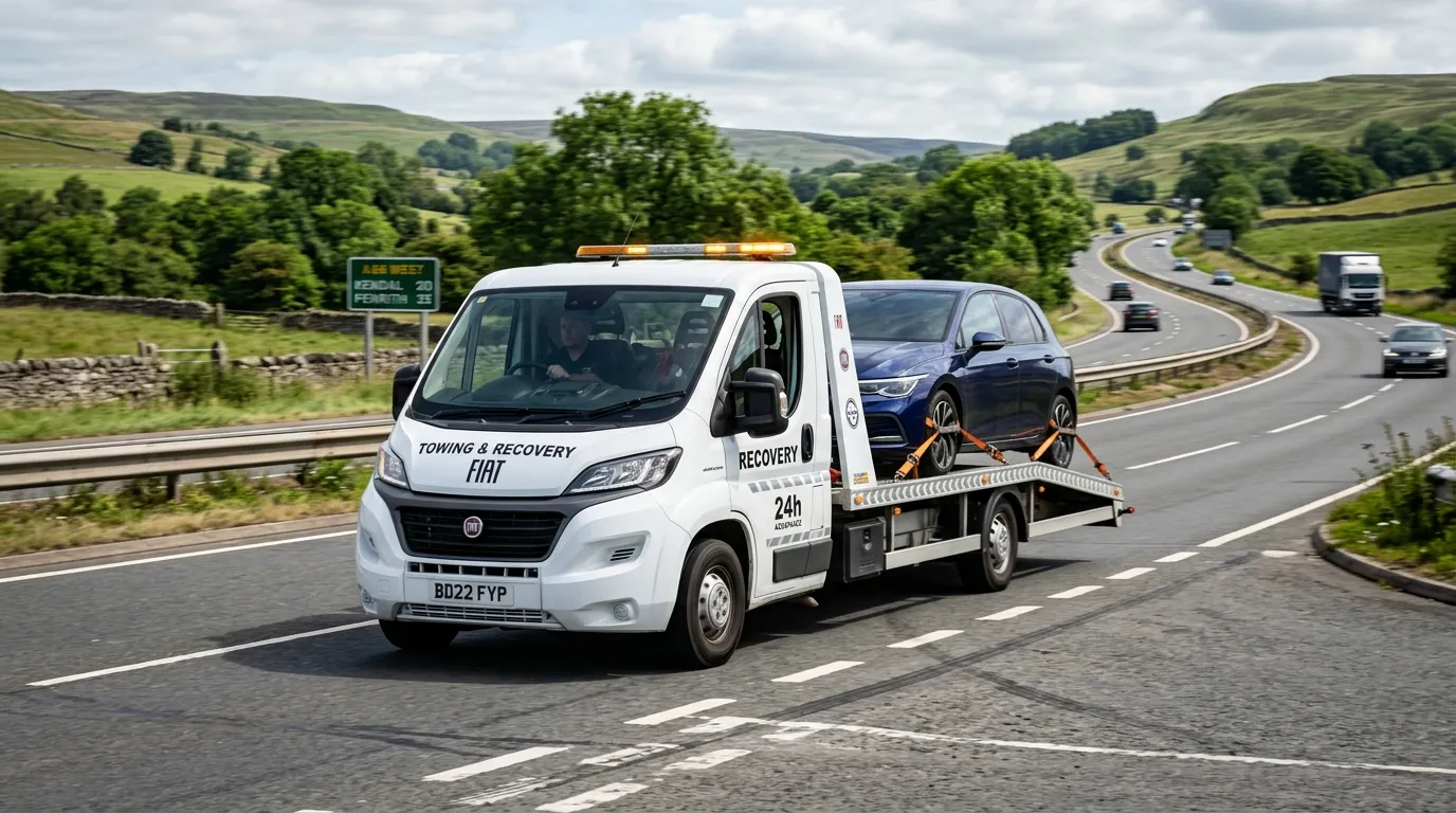 Fiat Ducato autolaweta z aluminiową platformą i najazdami