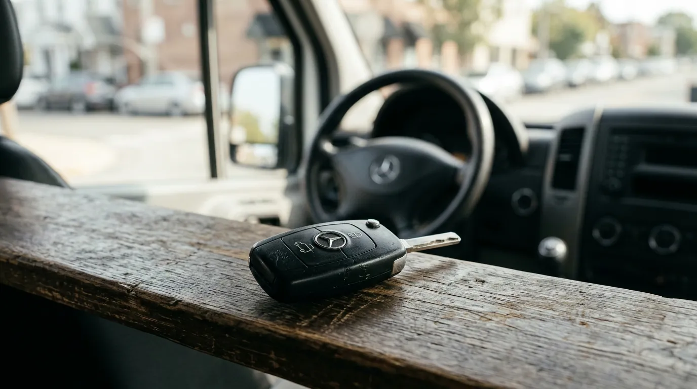 Kluczyk z transponderem immobilizera do busa