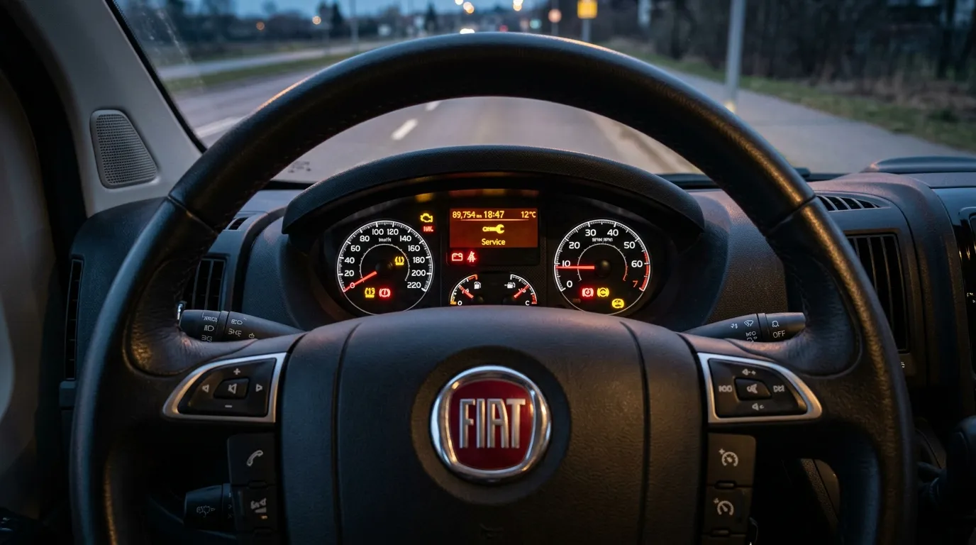 Kontrolki Fiat Ducato – opis symboli na desce rozdzielczej