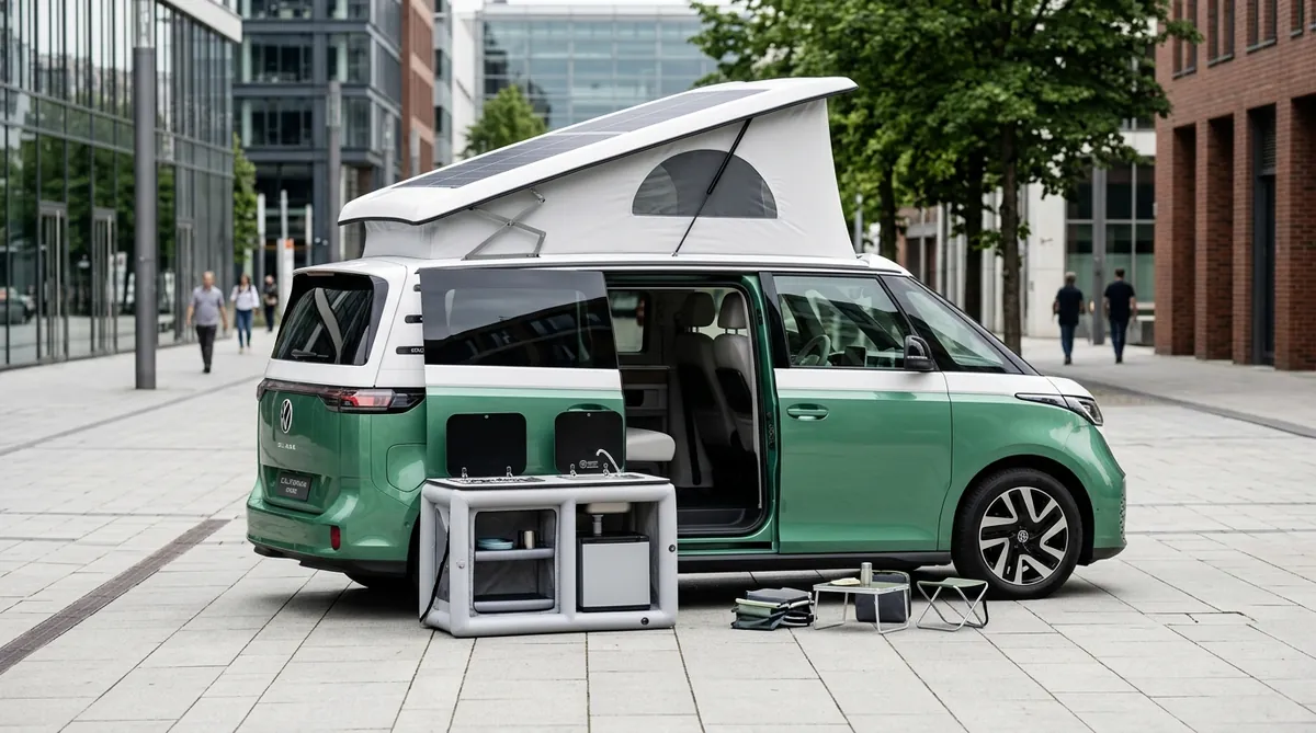 BusManiak.pl – Volkswagen ID. California Cruise i dmuchana kuchnia – przyszłość serii na Caravan Salon 2026