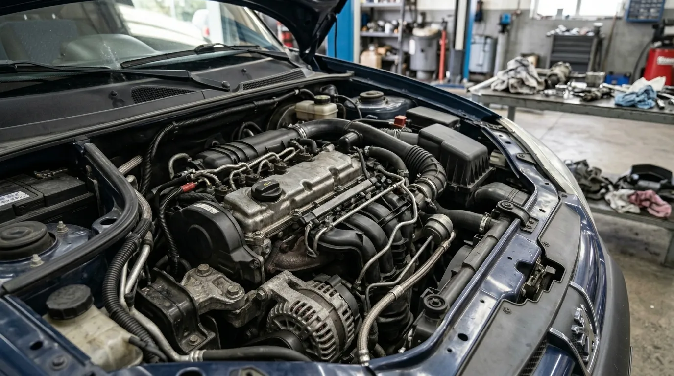 Peugeot Partner II z silnikiem HDI – komora silnika