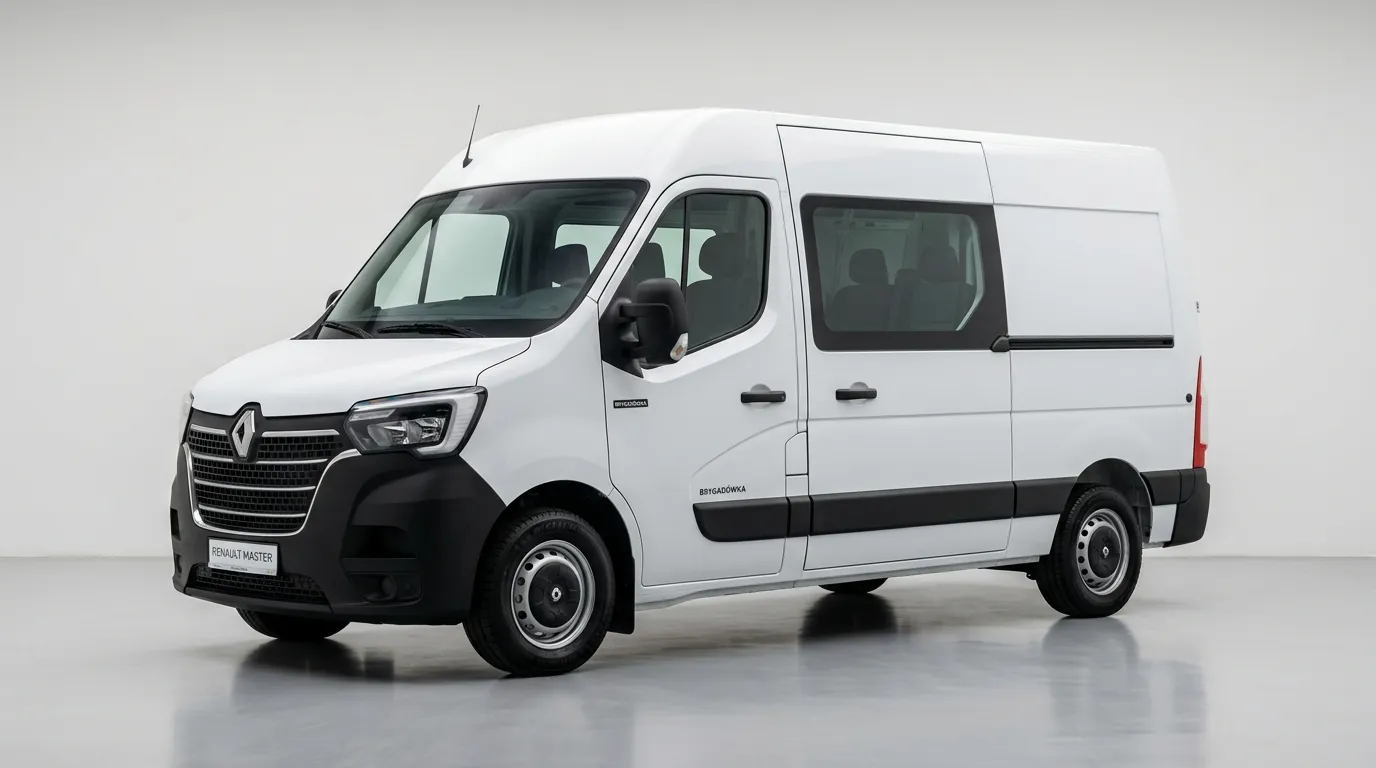 Renault Master brygadówka L3H2 z przegrodą i podwójną kabiną