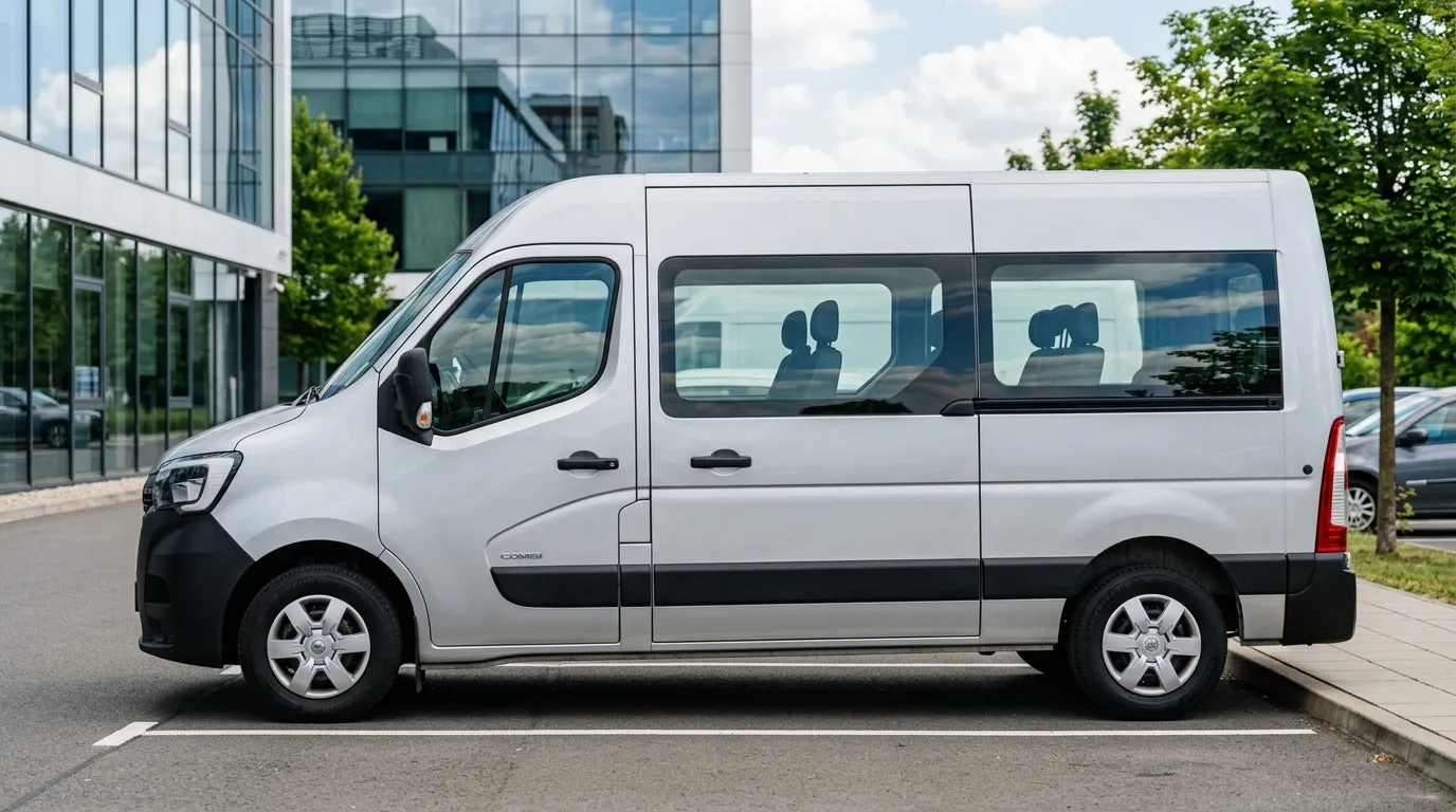 Renault Master Combi L3H2 – widok z boku z przeszkleniem bocznym